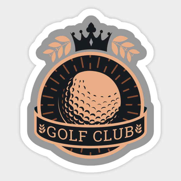 Golf Club Emblem Sticker by EarlAdrian